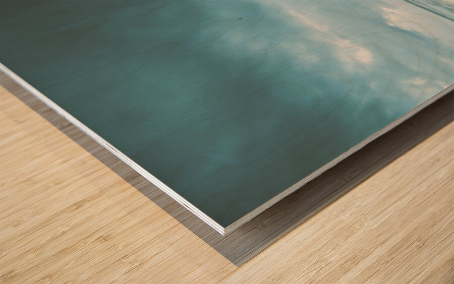 In wake of storms Wood print