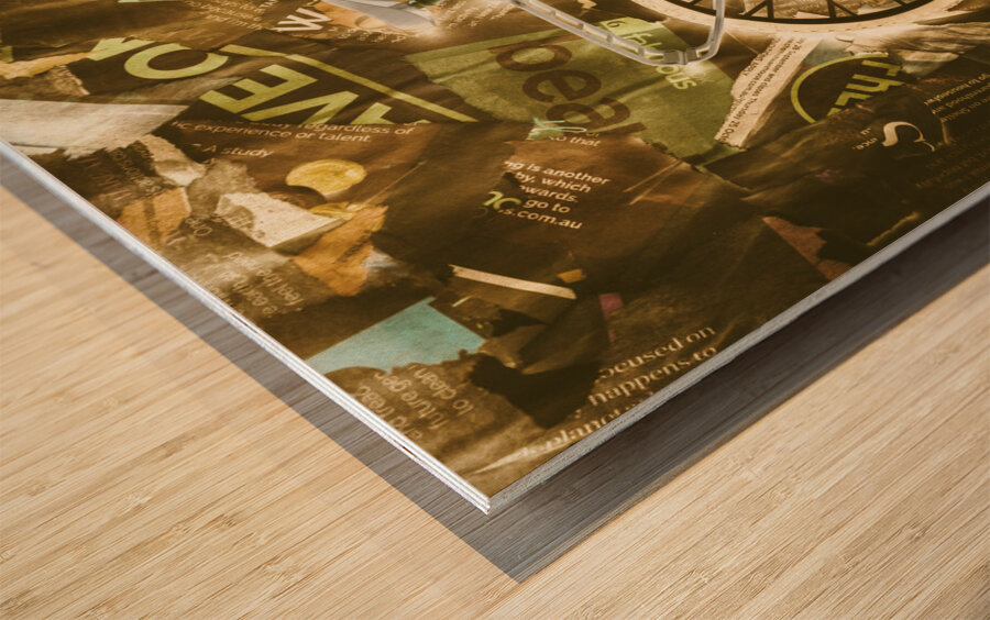 The news cycle Wood print