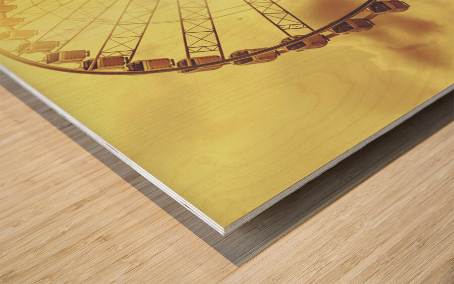 Flares and fairs Wood print