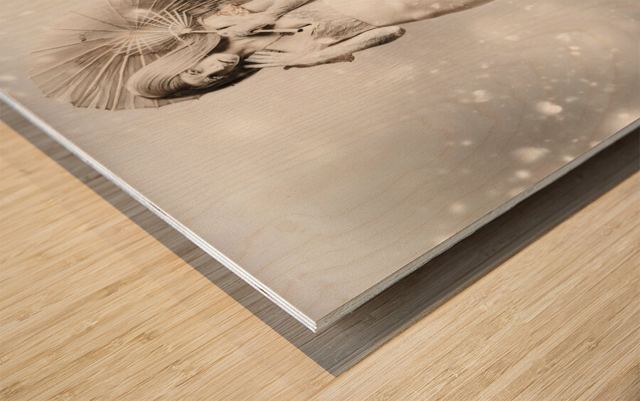 The white vampire  Wood print