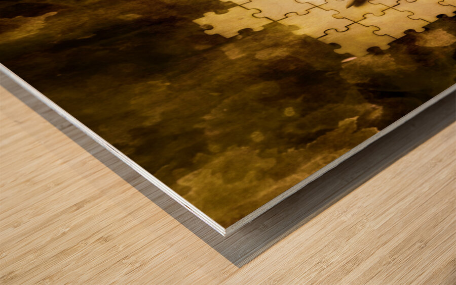 Case of a unsolved crime Wood print