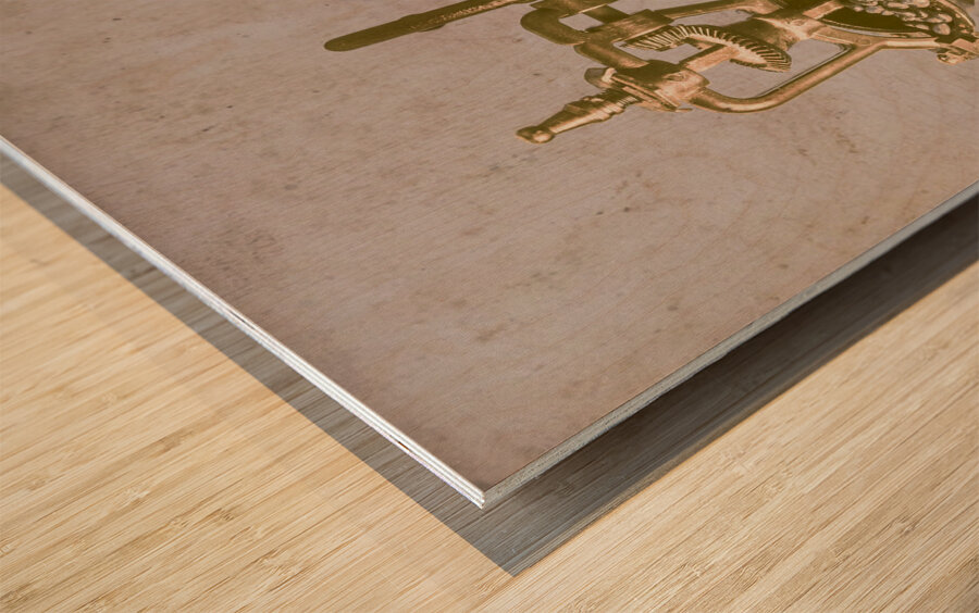 Cafe industrial Wood print