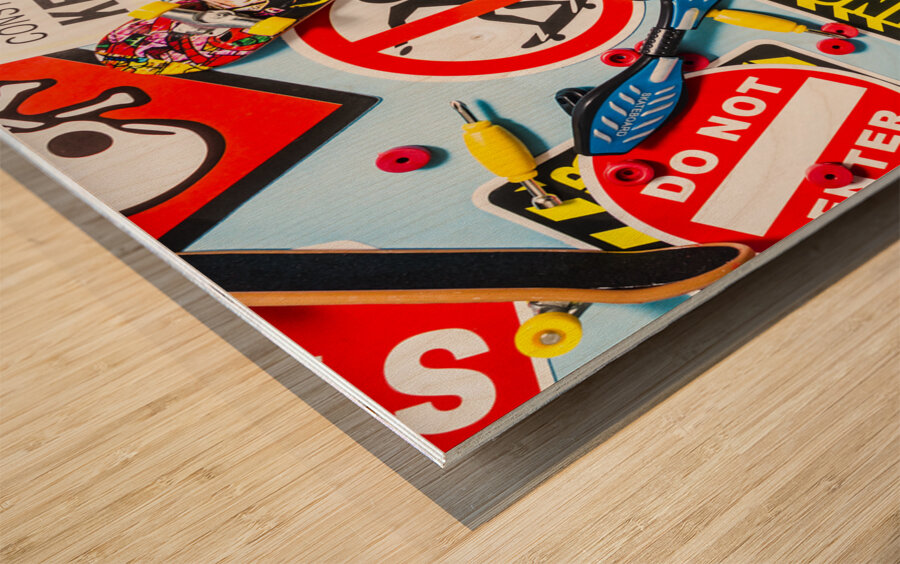 On a roll Wood print