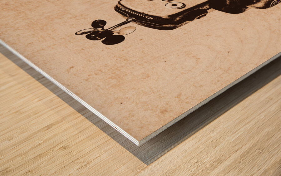 Classic play Wood print