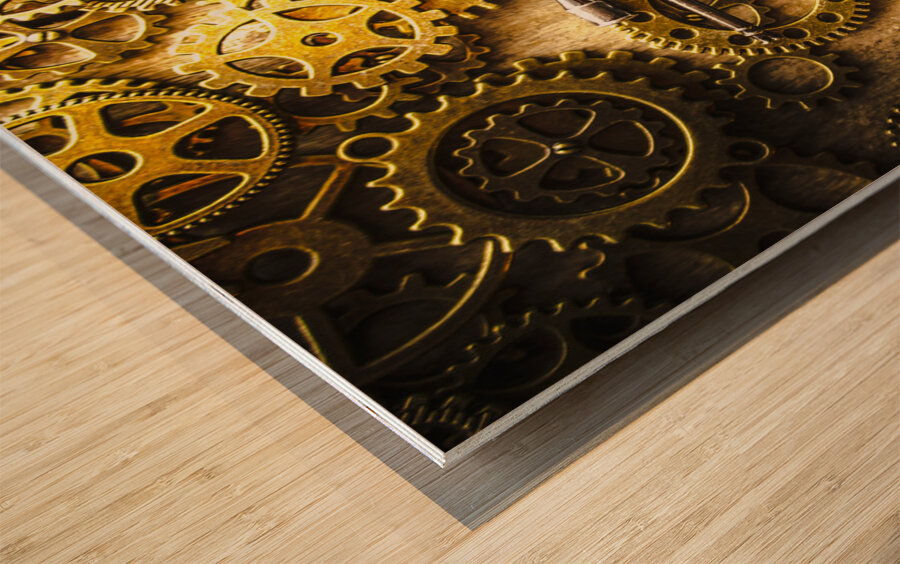 Miniature Steyr AUG A1 Wood print