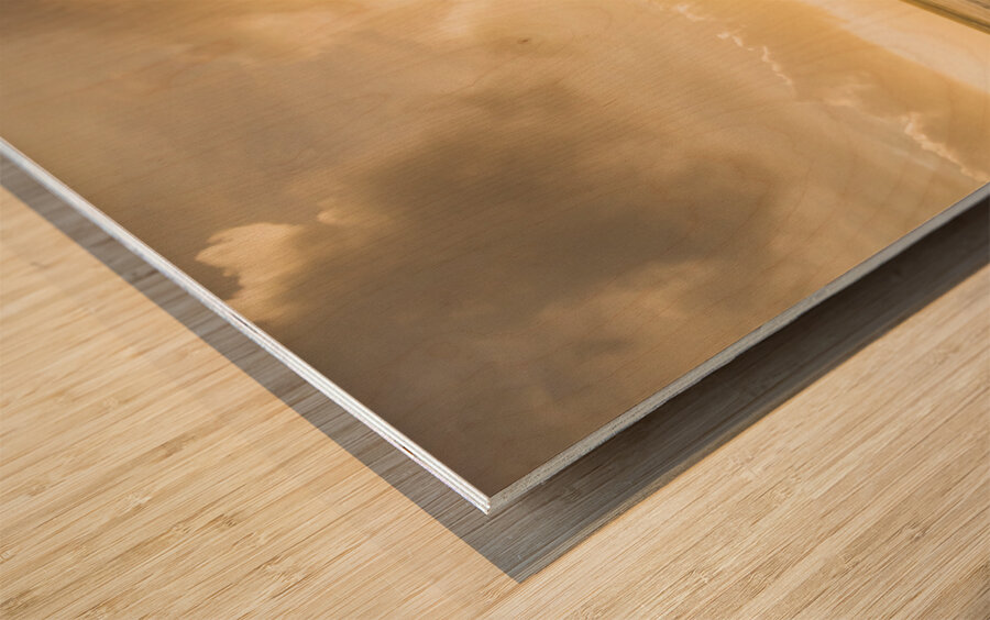 Sunset seascape Wood print