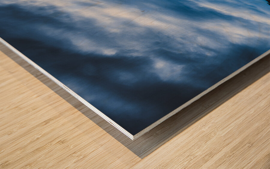 Tidal lightning Wood print