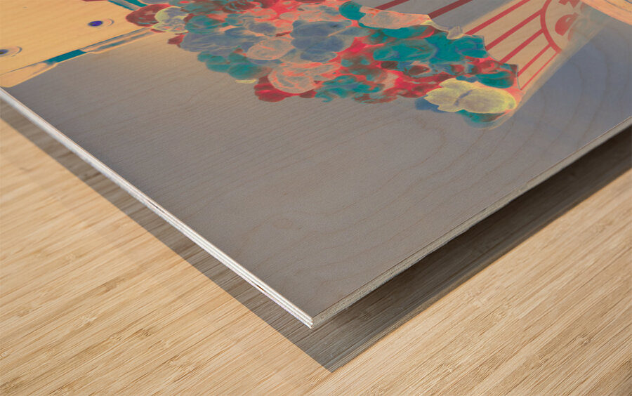 Retro flicks Wood print