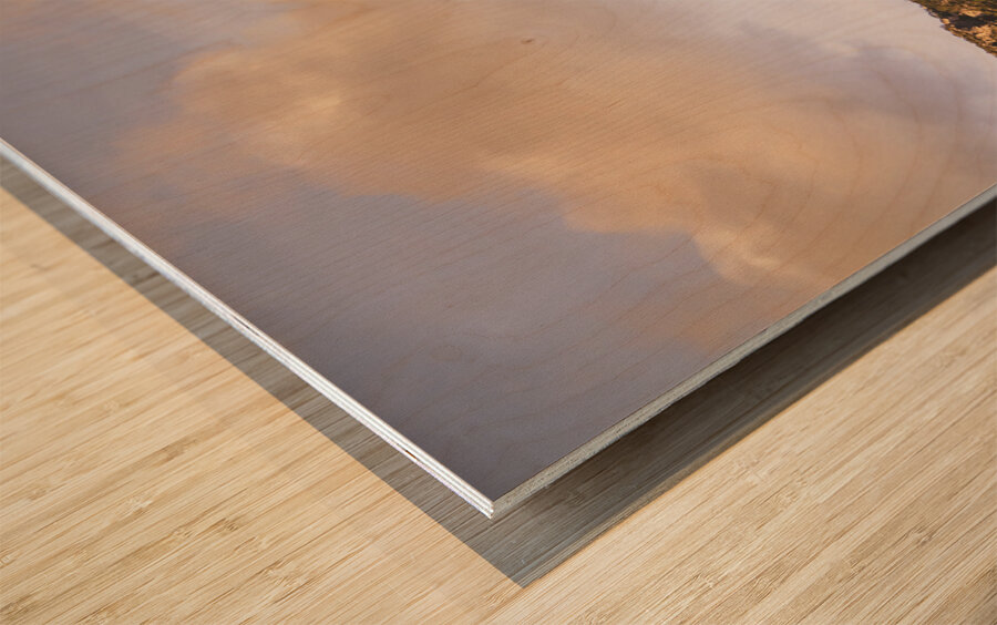 Picturesque peaks Wood print