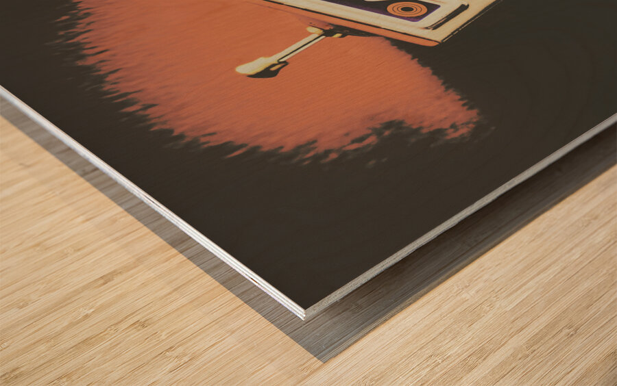 Android short circuit  Wood print