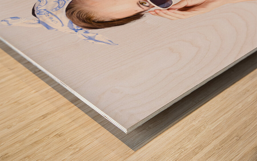 That pinup look Wood print