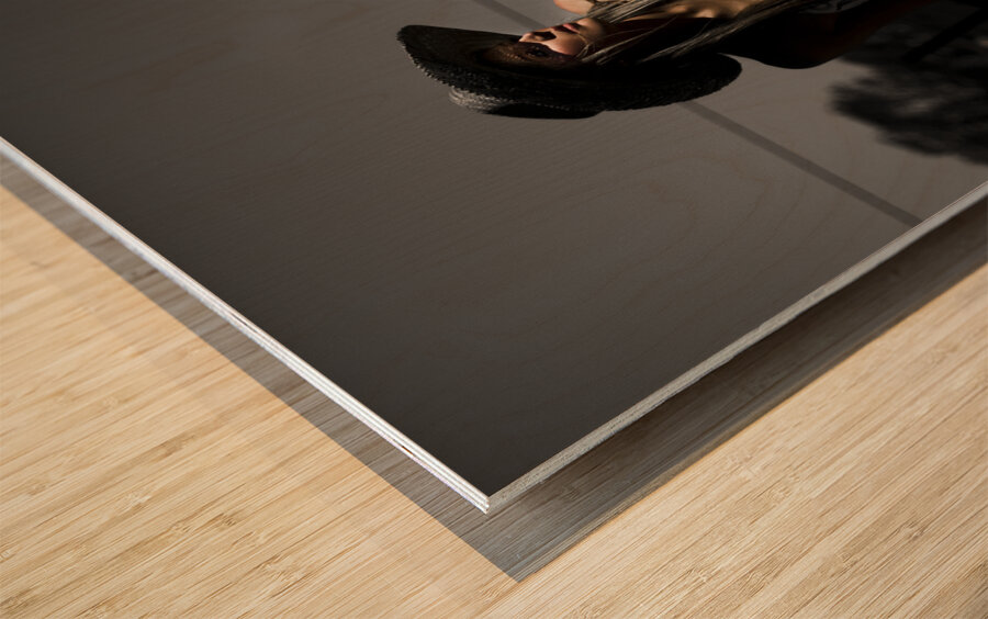 Female Outback Traveler Wood print