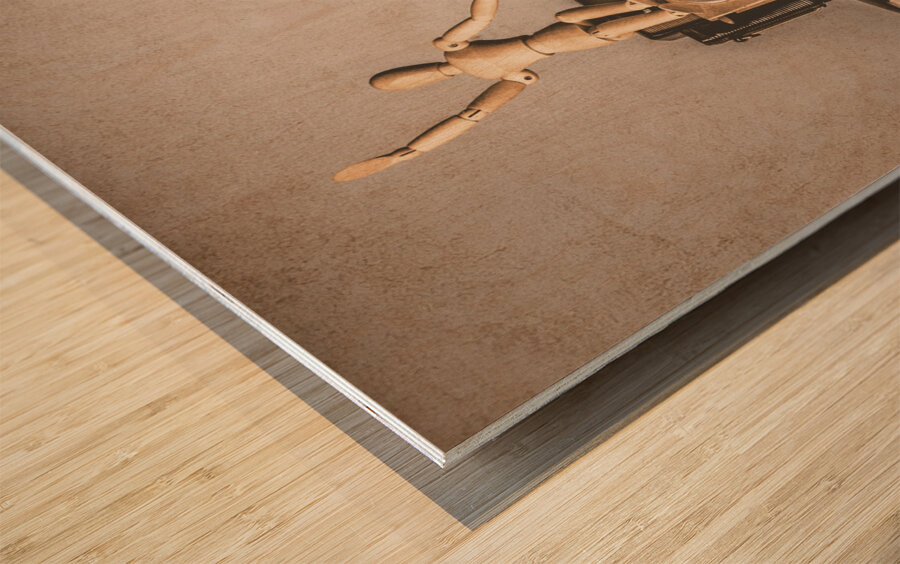 Before there was image stabilisation Wood print