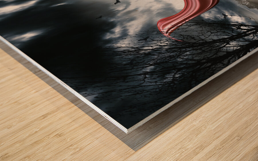 The rise of the Headless Horseman Wood print