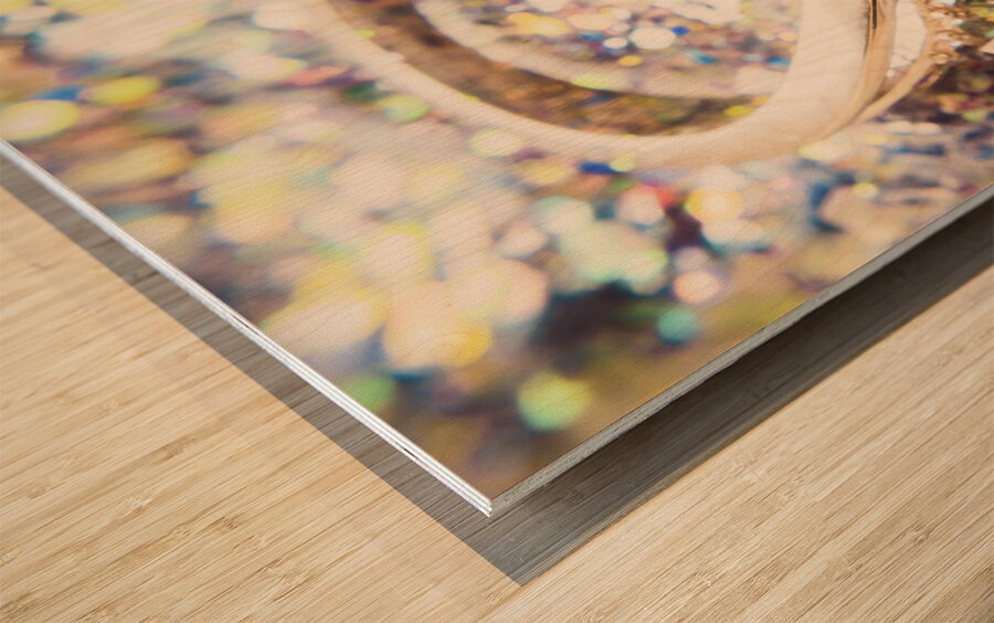 Gemstone and sapphire Wood print