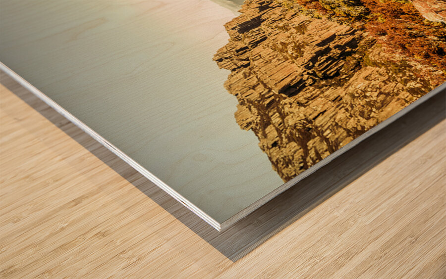 An alpine morning Wood print