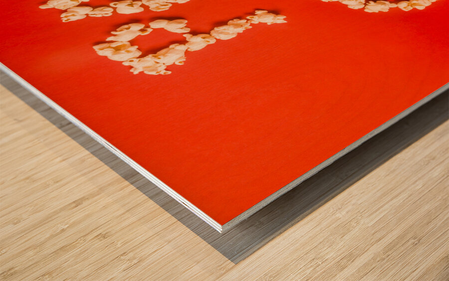 Pop Corn Wood print