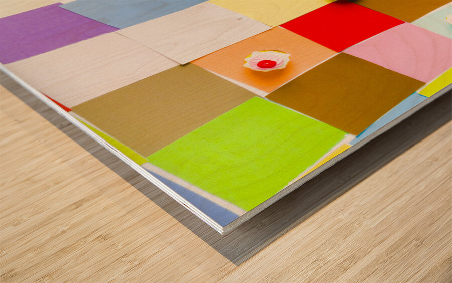 Gaming desserts Wood print