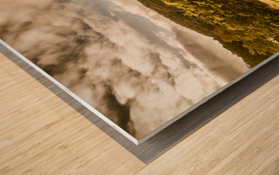 Charming outback country setting Wood print