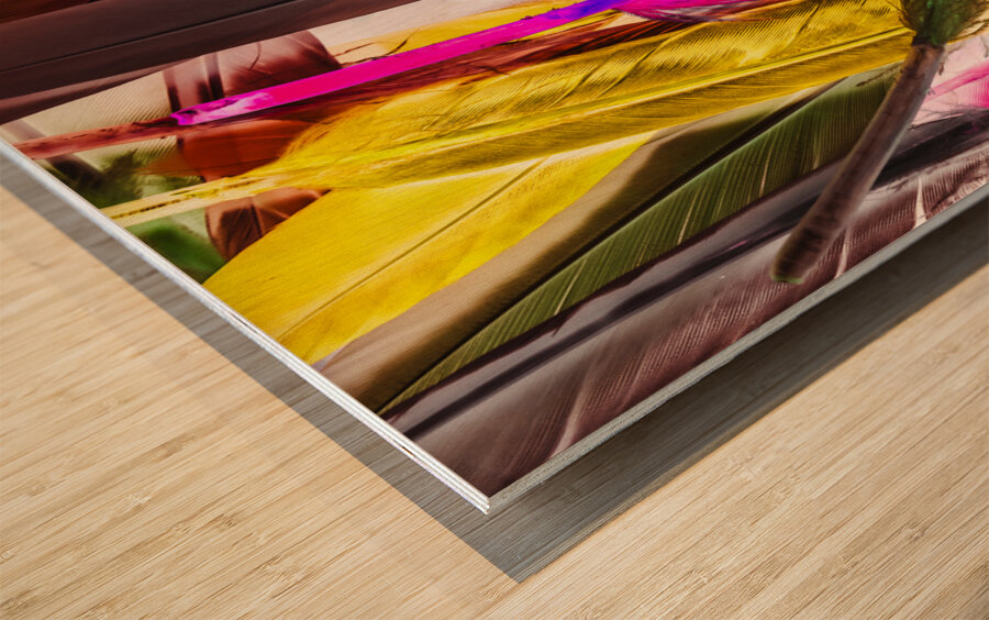 Color In Verse Wood print