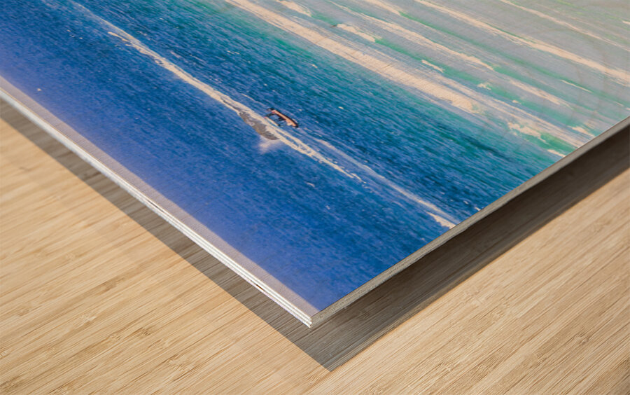 Tropical holidaymakers  Wood print