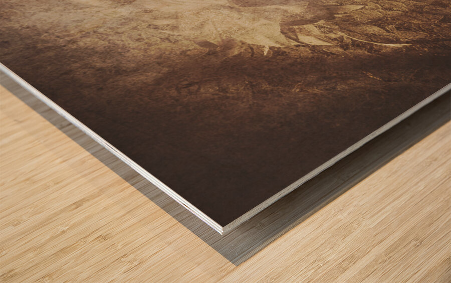 Mysterious vintage masquerade Wood print