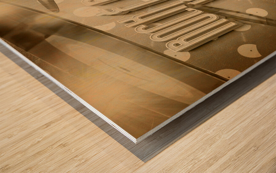 Rock and Roll 1968 Wood print