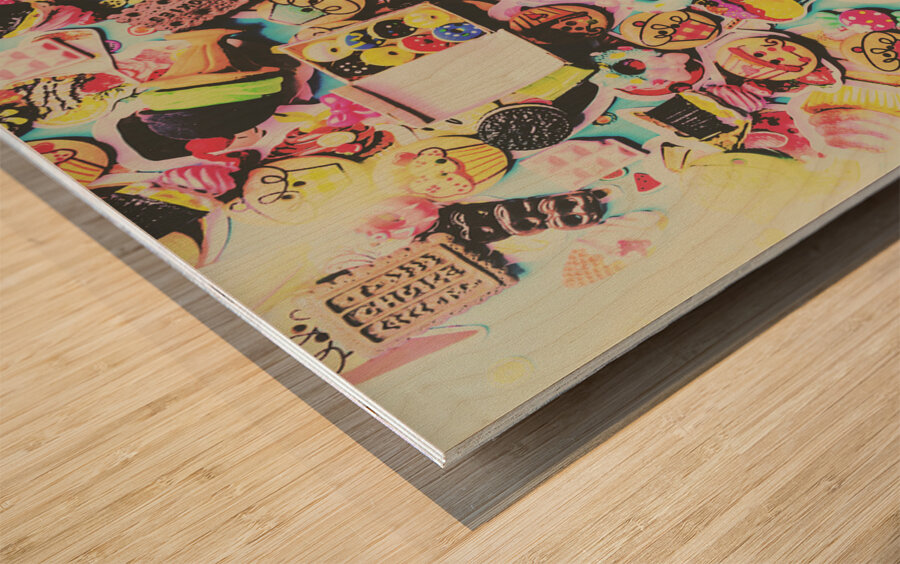 Diner delights Wood print