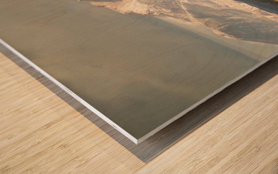 Pastoral peaks  Wood print