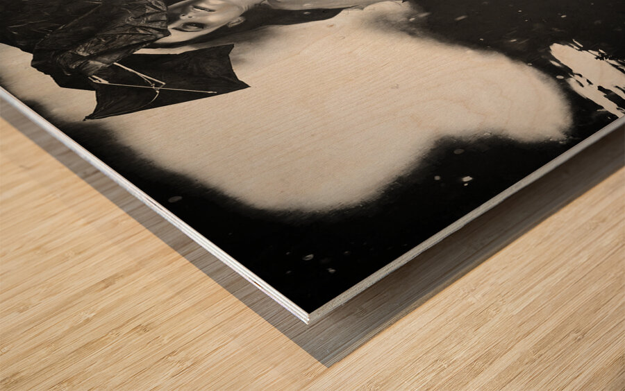 Classic Vintage Sensual Woman In Vogue Style Wood print