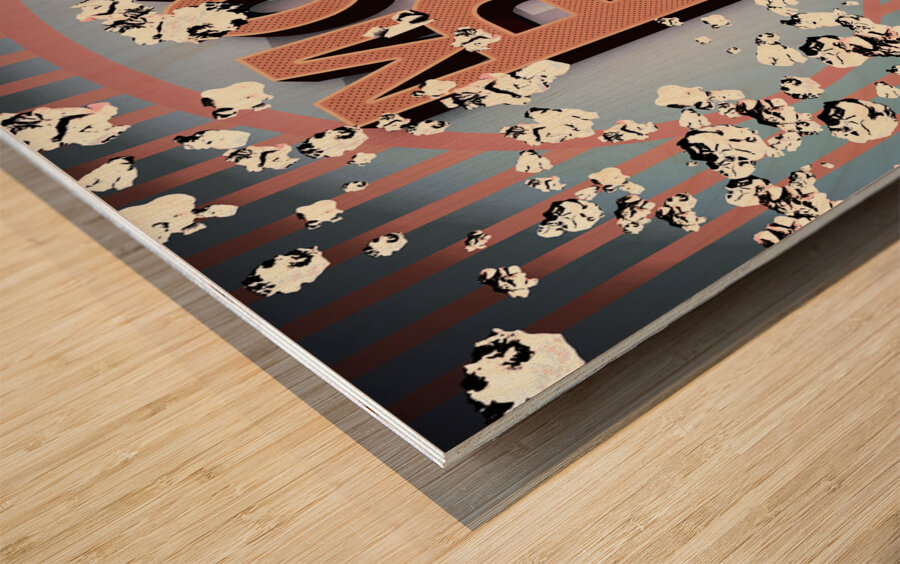 Movie Pop Corn Wood print