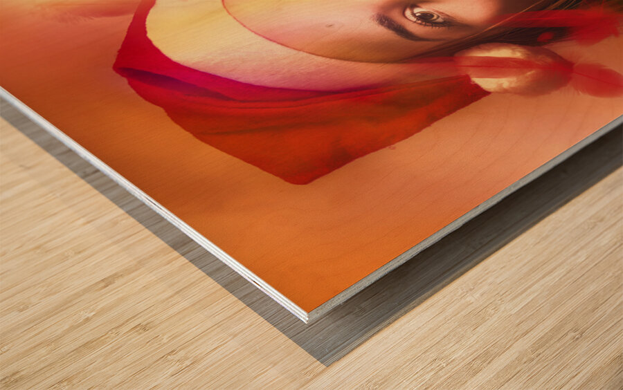 Merry christmas elf Wood print