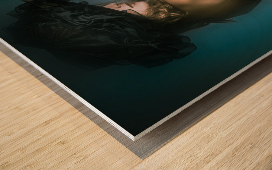 High fashion female mystery dancer Wood print