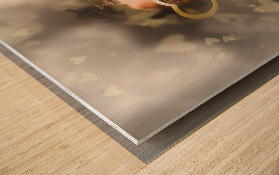 Love is blind Wood print