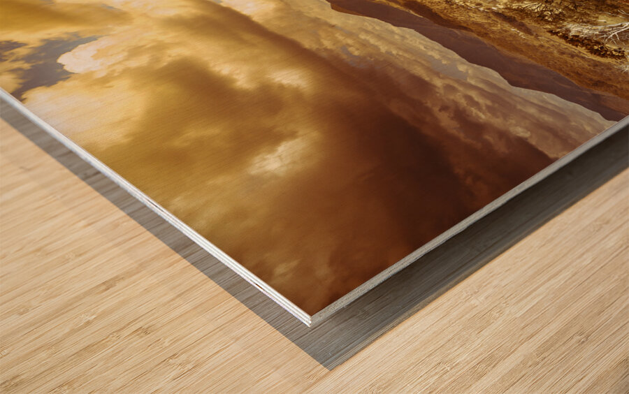 Afternoon storms Wood print