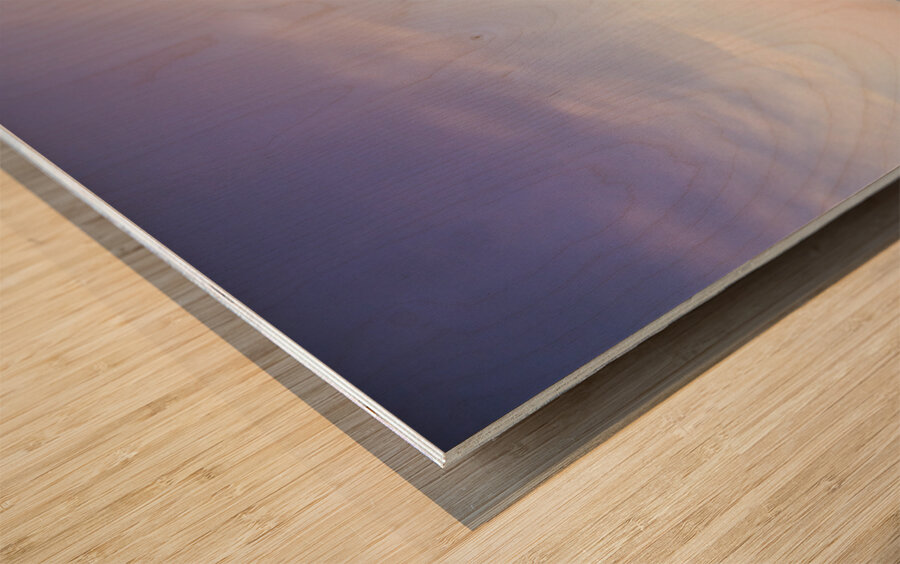 Wash of pastel seas Wood print