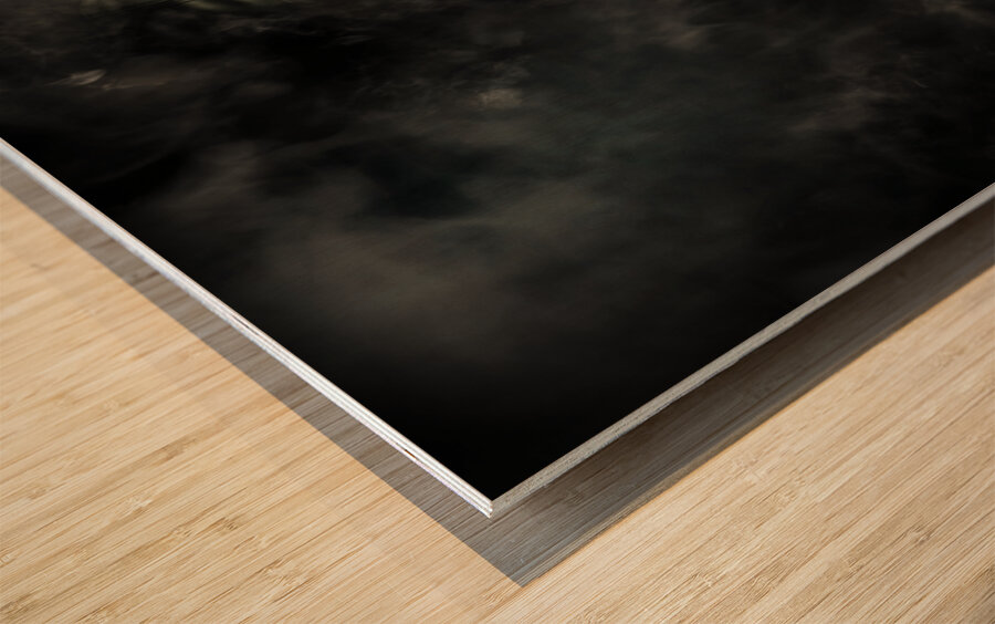 Nuclear threat Wood print