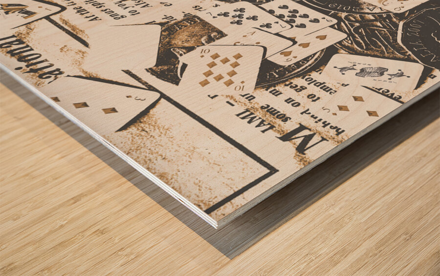 Token luck  Wood print