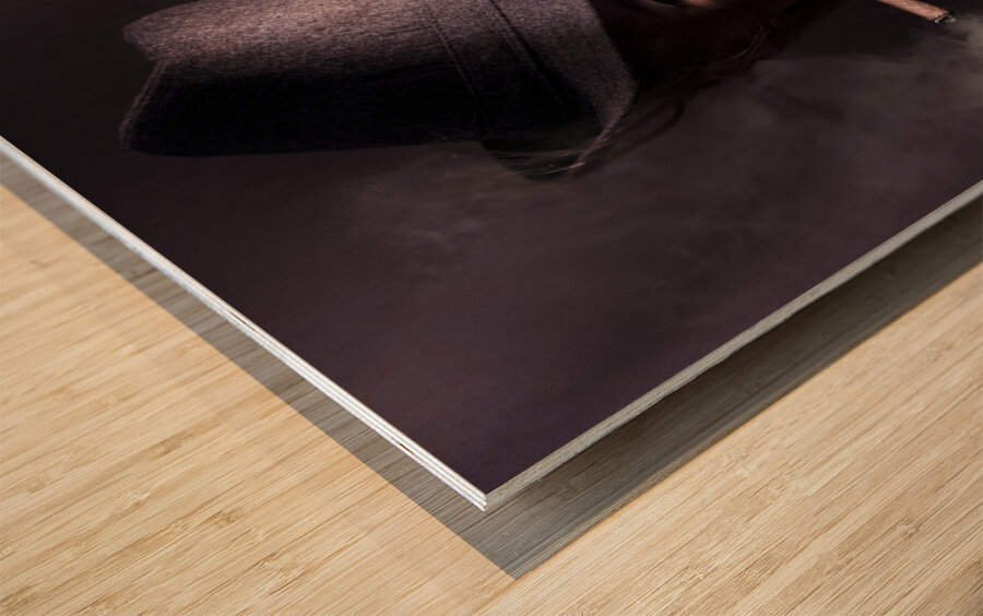 Mysterious underworld woman Wood print