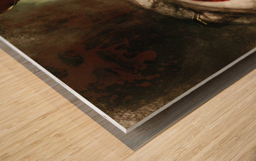 When souls escape Wood print