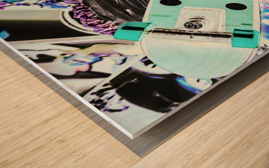 Highway monster decks Wood print