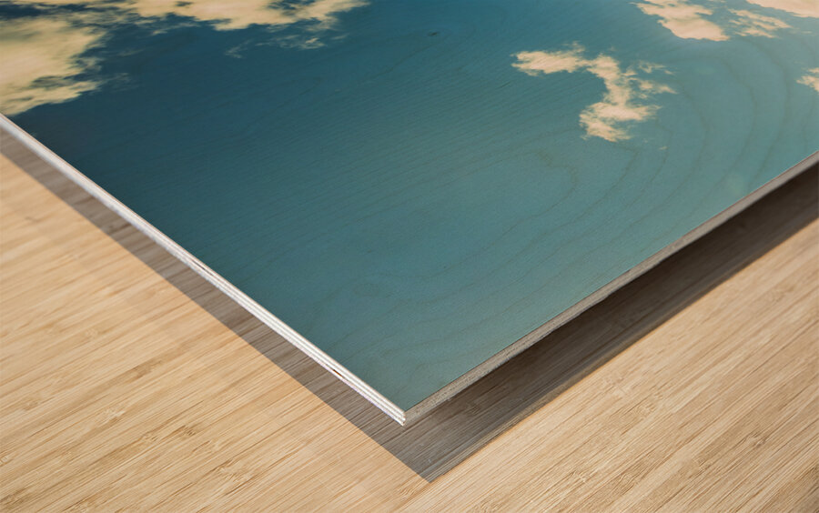 Vertical plains Wood print