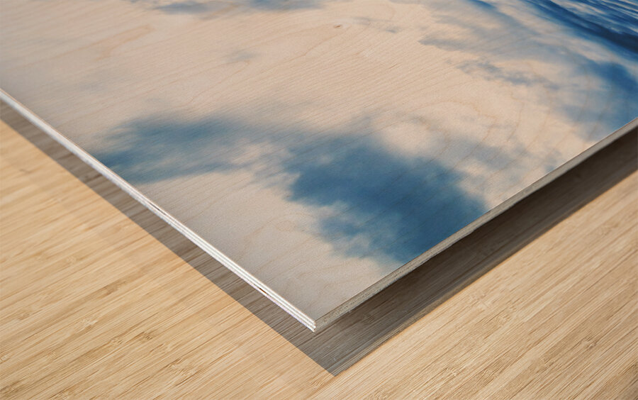 Blue bay beauty Wood print