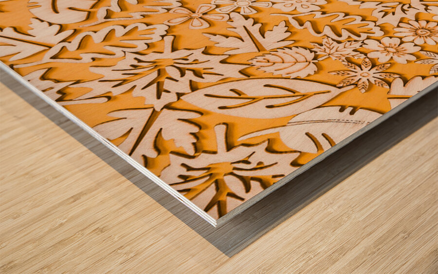 Branch and blossom Wood print