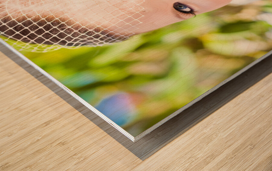 Thrilled Bride Wood print