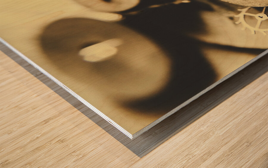 Cog and gear workings Wood print