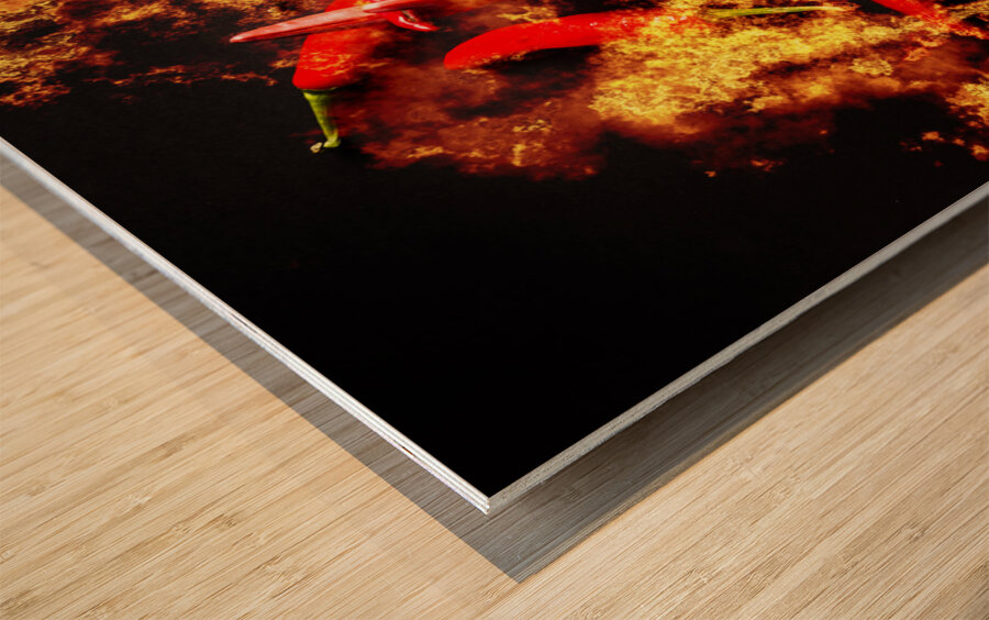 The catch of the day Wood print