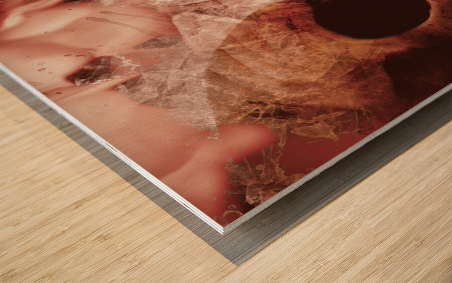 Art of love and death Wood print