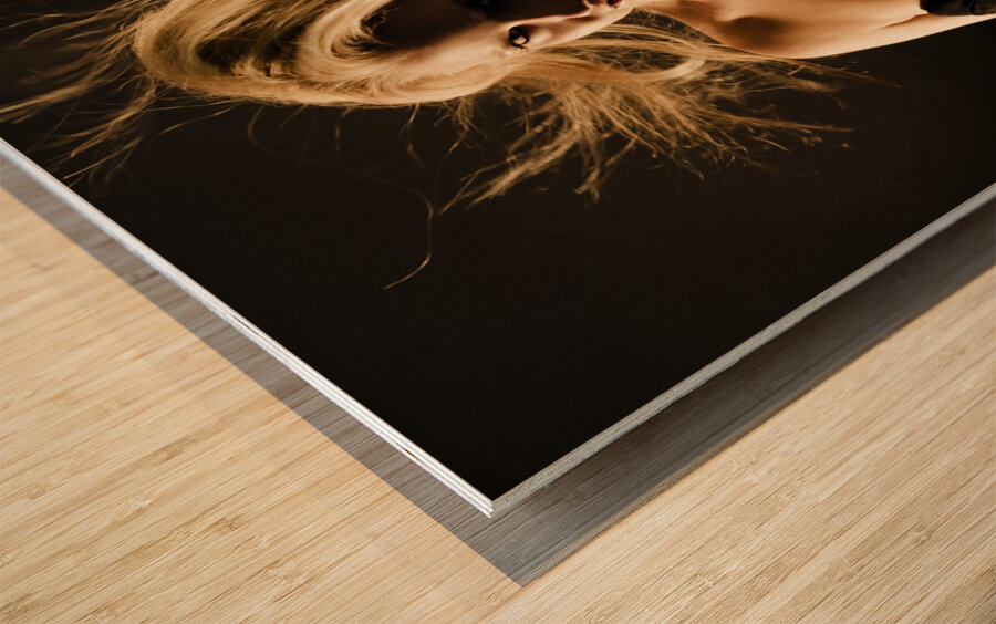 Cheerleading dance rehearsal Wood print