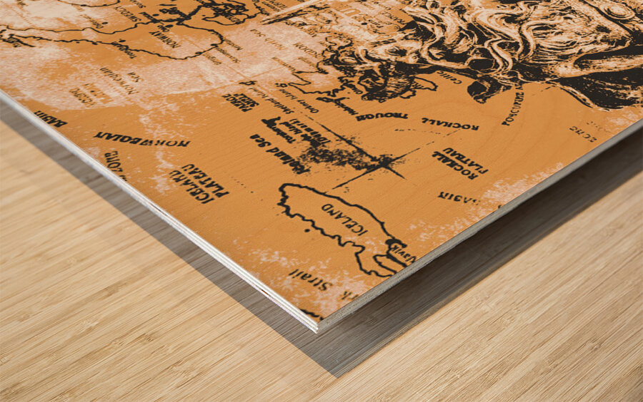 Seas and conquest Wood print